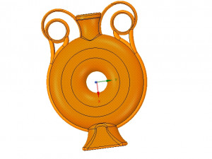 amphora greek cup vessel vase v03 for 3d print and cnc 3D 프린트 모델