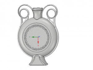 Jarr&oacute;n de copa griega de &aacute;nfora v04 para impresi&oacute;n 3d y cnc Modelo de impresión 3D