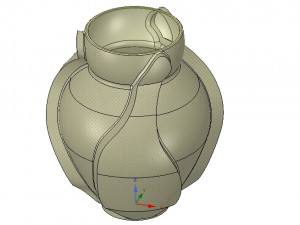vase cup vessel v05 for 3d-print or cnc Modelo de impresión 3D