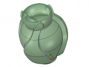 vase cup vessel v05 for 3d-print or cnc Modelo de impresión 3D