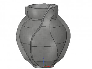 vase cup vessel v05 for 3d-print or cnc Modelo de impresión 3D