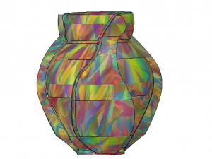 vase cup vessel v05 for 3d-print or cnc Modelo de impresión 3D