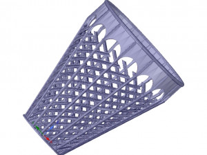 basket vase wallet for paper or flower v07 for 3d-print or cnc Modello di stampa 3D