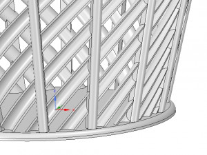 basket vase wallet for paper or flower v07 for 3d-print or cnc Modello di stampa 3D