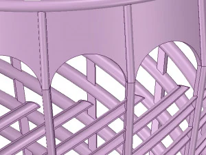 3डी-प्रिंट या सीएनसी के लिए कागज या फूल के लिए टोकरी फूलदान वॉलेट v07 3D प्रिंट मॉडल