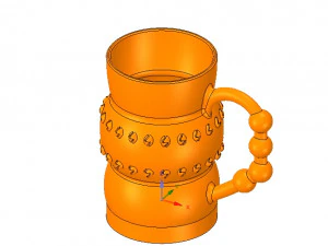 professional coffee cup tea vessel v02 for 3d print and cnc 3D Print Model