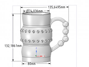 professional coffee cup tea vessel v02 for 3d print and cnc 3D-Druckmodell