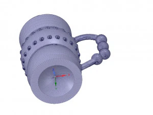 professional coffee cup tea vessel v02 for 3d print and cnc 3D Print Model