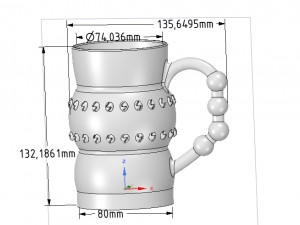 professional coffee cup tea vessel v02 for 3d print and cnc 3D-Druckmodell