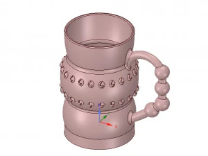 professional coffee cup tea vessel v02 for 3d print and cnc 3D Print Model