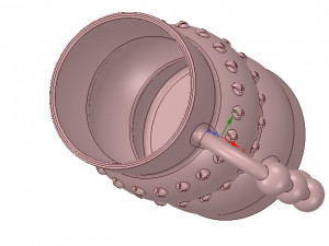 professional coffee cup tea vessel v02 for 3d print and cnc 3D-Druckmodell