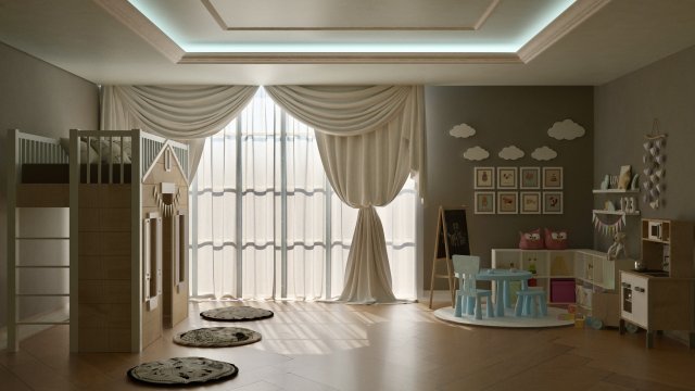 children room Modèle 3D .c4d .max .obj .3ds .fbx .stl .blend
