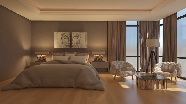 bedroom 3Dモデル .c4d .max .obj .3ds .fbx .stl .blend 