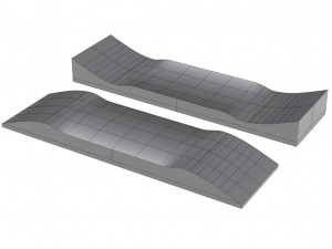 Skateboard mold- ready to be milled 3D 모델