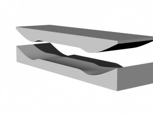 Skateboard mold- ready to be milled 3D 모델