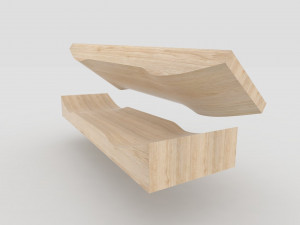 Skateboard mold- ready to be milled 3D 모델