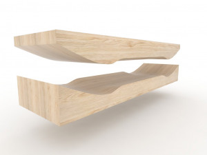 Skateboard mold- ready to be milled 3D 모델