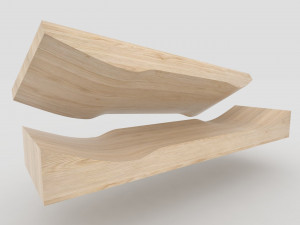 Skateboard mold- ready to be milled 3D 모델