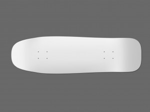 cruiser skateboard mold- ready to be milled Modelo 3D
