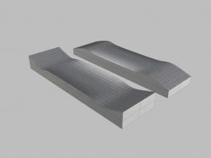 cruiser skateboard mold- ready to be milled 3D Model