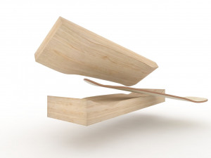 cruiser skateboard mold- ready to be milled Modelo 3D