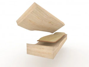 cruiser skateboard mold- ready to be milled 3D Model