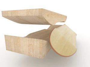 skateboard mold mellow concave- ready to be milled 3D Model