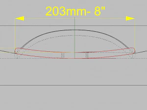 skateboard mold mellow concave- ready to be milled 3D Model