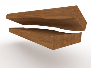 drop through longboard mold- ready to be milled 3D Model
