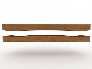 drop through longboard mold- ready to be milled 3D Model