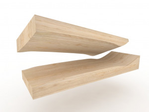 Old school shape skateboard mold- ready to be milled 3D-Modell