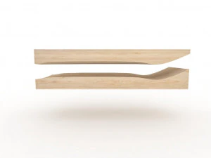 Old school shape skateboard mold- ready to be milled 3D Model