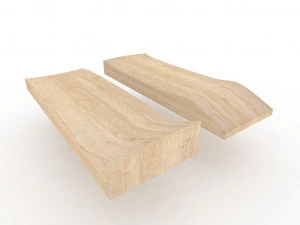 Old school shape skateboard mold- ready to be milled 3D Model