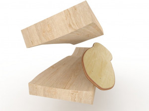 Old school shape skateboard mold- ready to be milled Modèle 3D