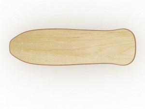 Old school shape skateboard mold- ready to be milled Modèle 3D