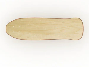 Old school shape skateboard mold- ready to be milled 3D Model