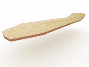 Old school shape skateboard mold- ready to be milled Modèle 3D