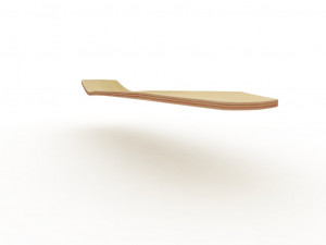 Old school shape skateboard mold- ready to be milled Modèle 3D