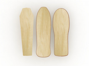 Old school shape skateboard mold- ready to be milled Modèle 3D