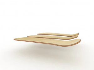 Old school shape skateboard mold- ready to be milled 3D Model