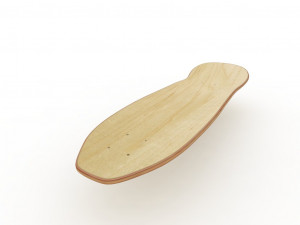 Old school shape skateboard mold- ready to be milled Modèle 3D