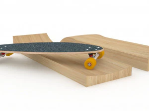 Old school shape skateboard mold- ready to be milled 3D Model
