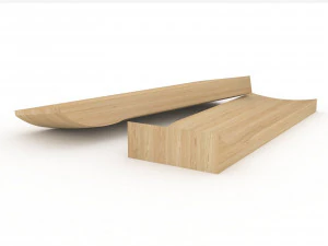 Old school shape skateboard mold- ready to be milled 3D Model