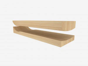 Old school shape skateboard mold- ready to be milled 3D Model