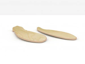 Old school shape skateboard mold- ready to be milled 3D Model