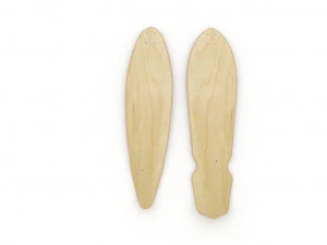 Old school shape skateboard mold- ready to be milled 3D Model