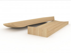 Surfboard - Longboard mold- ready to be milled Modelo 3D