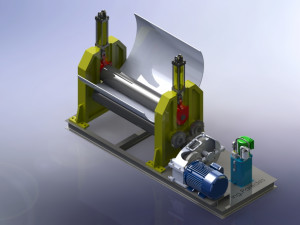 Plate folding machine 3D-printmodel