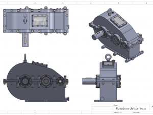 Plate folding machine 3D-printmodel