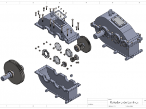 Plate folding machine 3D-printmodel